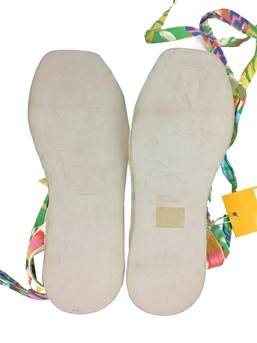 FARM RIO Green Forest Birds Espadrille Platform Sandals